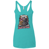 T-Shirts Tahiti Blue / X-Small Back in time Women's Triblend Racerback Tank
