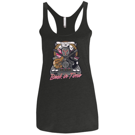T-Shirts Vintage Black / X-Small Back in time Women's Triblend Racerback Tank
