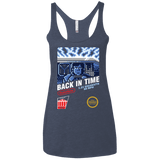 T-Shirts Vintage Navy / X-Small Back In Time Women's Triblend Racerback Tank