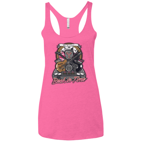 T-Shirts Vintage Pink / X-Small Back in time Women's Triblend Racerback Tank