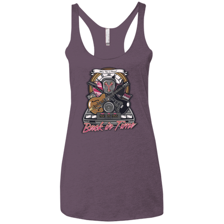 T-Shirts Vintage Purple / X-Small Back in time Women's Triblend Racerback Tank