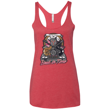 T-Shirts Vintage Red / X-Small Back in time Women's Triblend Racerback Tank