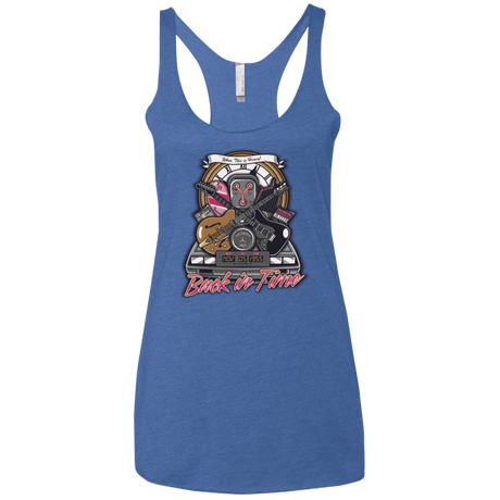 T-Shirts Vintage Royal / X-Small Back in time Women's Triblend Racerback Tank