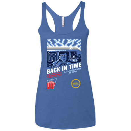 T-Shirts Vintage Royal / X-Small Back In Time Women's Triblend Racerback Tank
