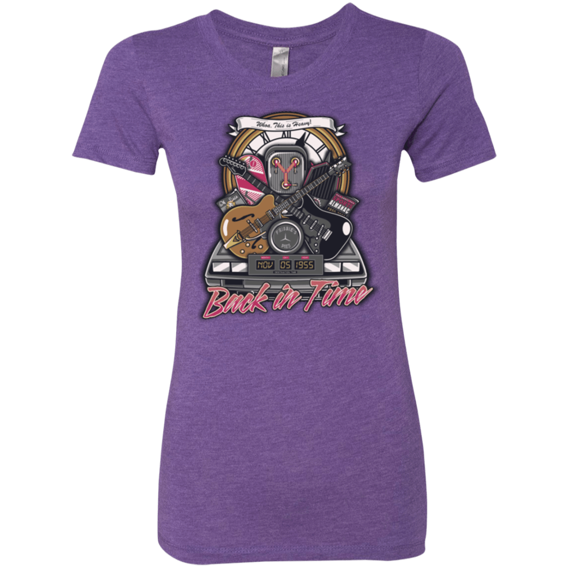 T-Shirts Purple Rush / Small Back in time Women's Triblend T-Shirt