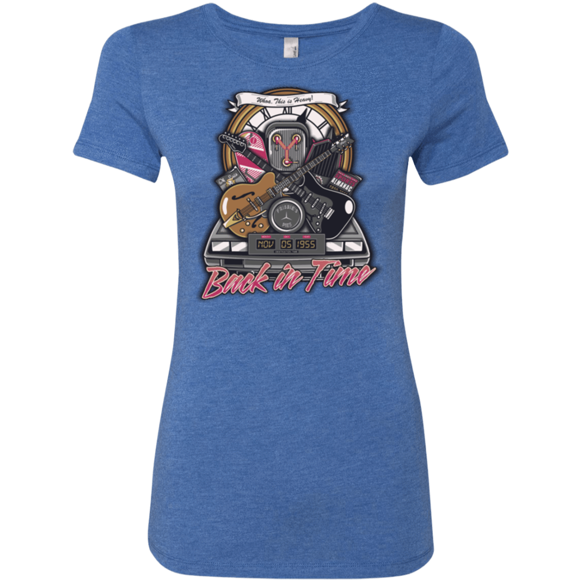 T-Shirts Vintage Royal / Small Back in time Women's Triblend T-Shirt