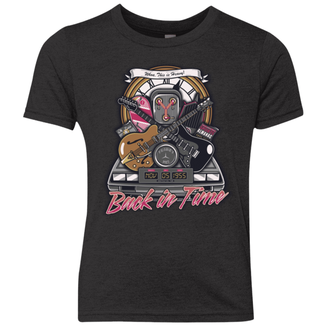 T-Shirts Vintage Black / YXS Back in time Youth Triblend T-Shirt