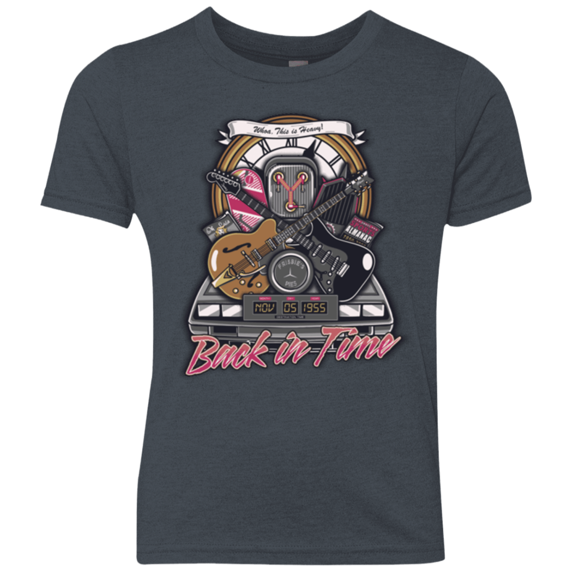 T-Shirts Vintage Navy / YXS Back in time Youth Triblend T-Shirt