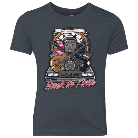 T-Shirts Vintage Navy / YXS Back in time Youth Triblend T-Shirt