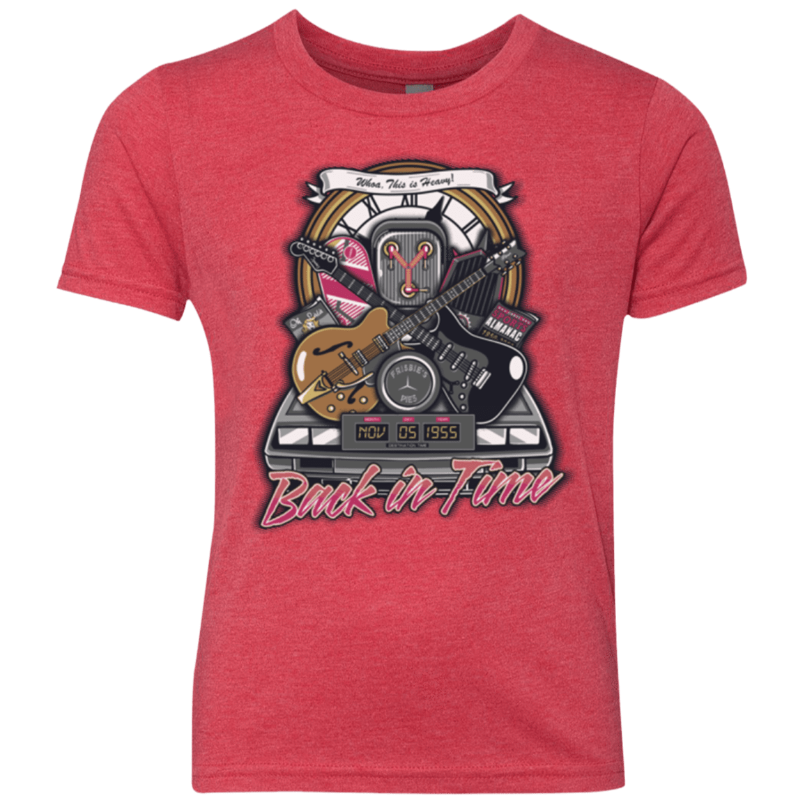 T-Shirts Vintage Red / YXS Back in time Youth Triblend T-Shirt