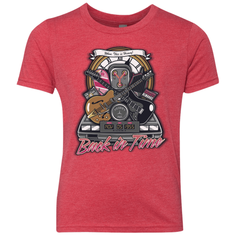 T-Shirts Vintage Red / YXS Back in time Youth Triblend T-Shirt
