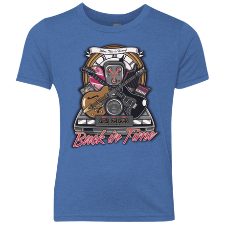 T-Shirts Vintage Royal / YXS Back in time Youth Triblend T-Shirt