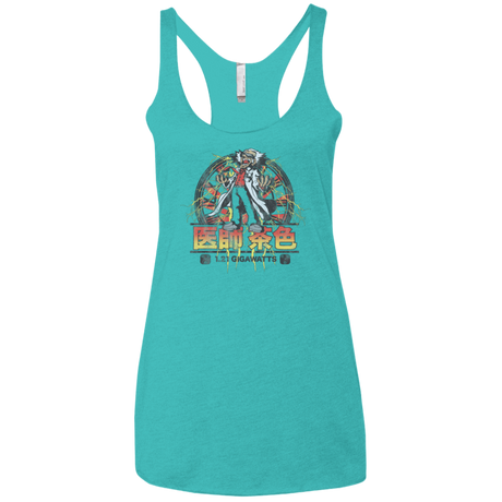 T-Shirts Tahiti Blue / X-Small Back to Japan Women's Triblend Racerback Tank