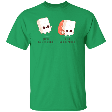 T-Shirts Irish Green / S Back To School Sushi T-Shirt