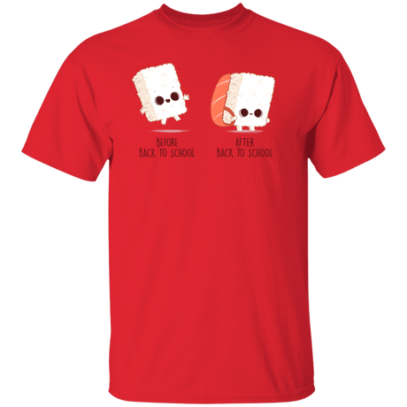 T-Shirts Red / S Back To School Sushi T-Shirt