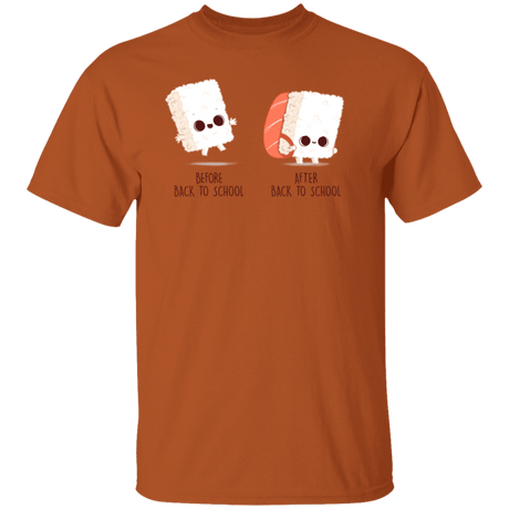 T-Shirts Texas Orange / S Back To School Sushi T-Shirt