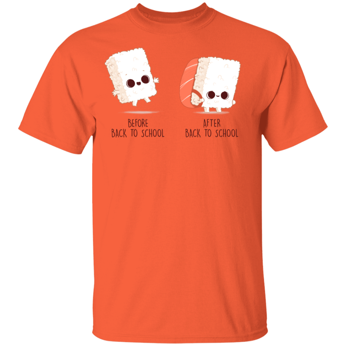 T-Shirts Orange / YXS Back To School Sushi Youth T-Shirt