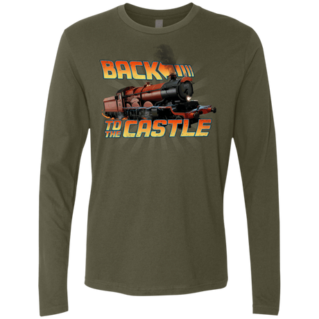 T-Shirts Military Green / Small Back to the Castle Men's Premium Long Sleeve