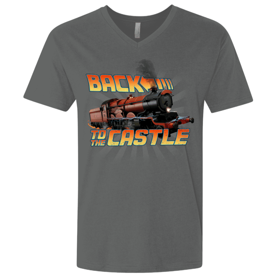 T-Shirts Heavy Metal / X-Small Back to the Castle Men's Premium V-Neck