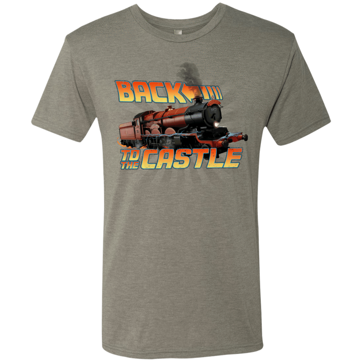 T-Shirts Venetian Grey / Small Back to the Castle Men's Triblend T-Shirt