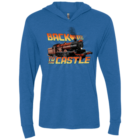 T-Shirts Vintage Royal / X-Small Back to the Castle Triblend Long Sleeve Hoodie Tee