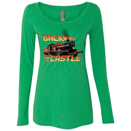 T-Shirts Envy / Small Back to the Castle Women's Triblend Long Sleeve Shirt