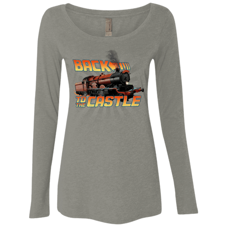 T-Shirts Venetian Grey / Small Back to the Castle Women's Triblend Long Sleeve Shirt