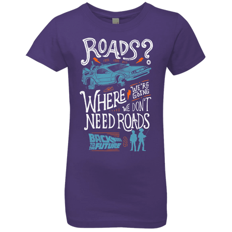 T-Shirts Purple Rush / YXS Back to the Future Girls Premium T-Shirt