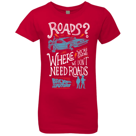 T-Shirts Red / YXS Back to the Future Girls Premium T-Shirt