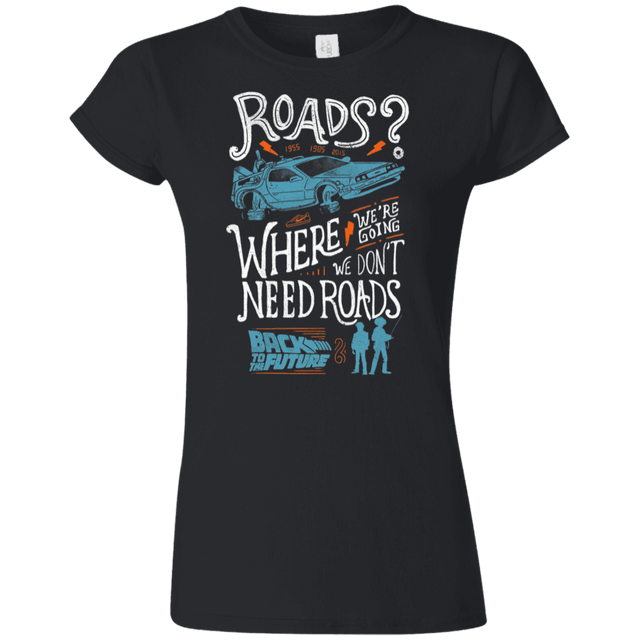 T-Shirts Black / S Back to the Future Junior Slimmer-Fit T-Shirt