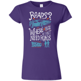 T-Shirts Purple / S Back to the Future Junior Slimmer-Fit T-Shirt