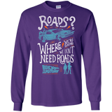 T-Shirts Purple / S Back to the Future Men's Long Sleeve T-Shirt