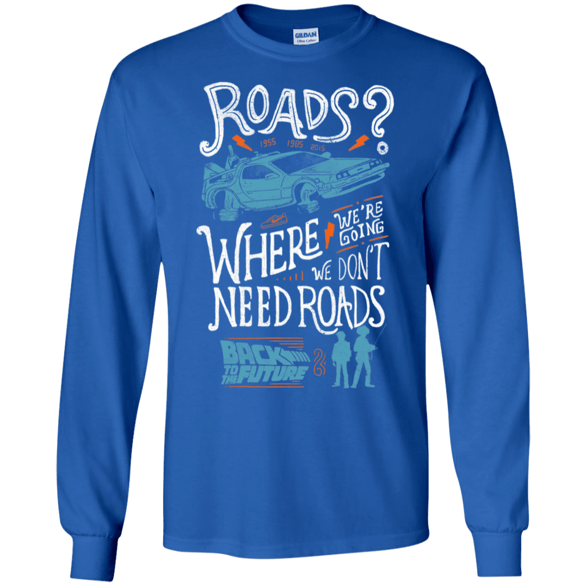 T-Shirts Royal / S Back to the Future Men's Long Sleeve T-Shirt