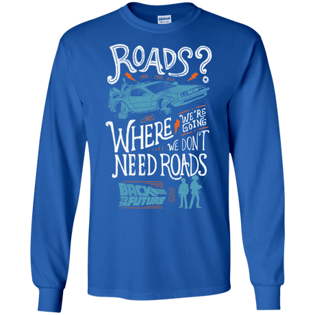 T-Shirts Royal / S Back to the Future Men's Long Sleeve T-Shirt