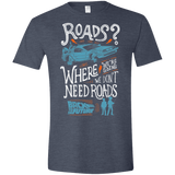 T-Shirts Heather Navy / S Back to the Future Men's Semi-Fitted Softstyle