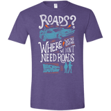 T-Shirts Heather Purple / S Back to the Future Men's Semi-Fitted Softstyle