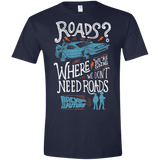 T-Shirts Navy / X-Small Back to the Future Men's Semi-Fitted Softstyle