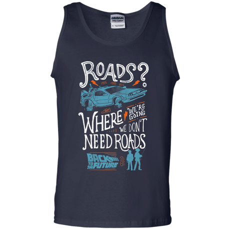 T-Shirts Navy / S Back to the Future Men's Tank Top