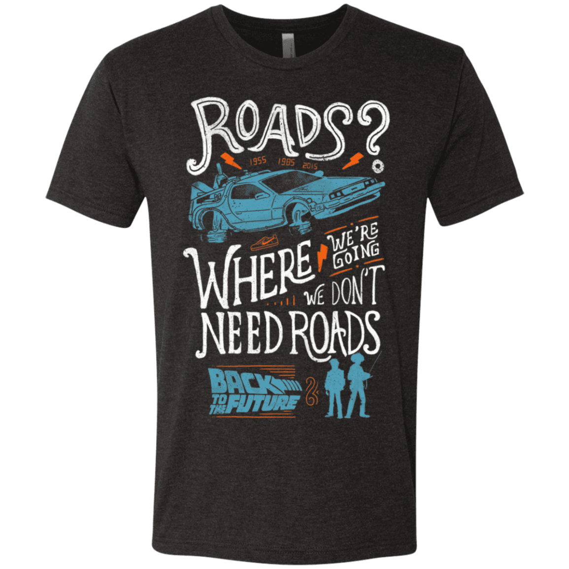 T-Shirts Vintage Black / S Back to the Future Men's Triblend T-Shirt