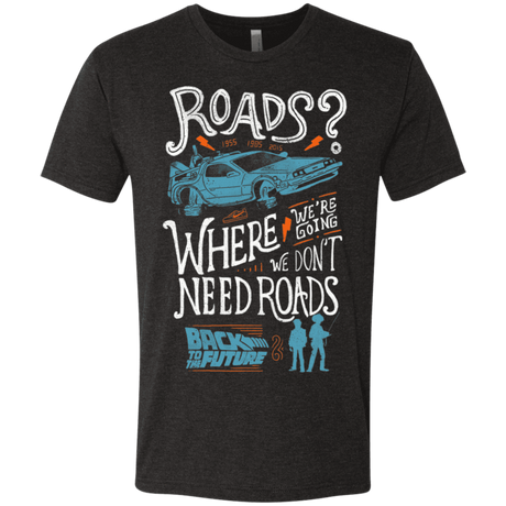 T-Shirts Vintage Black / S Back to the Future Men's Triblend T-Shirt