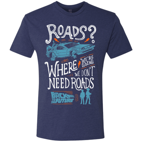 T-Shirts Vintage Navy / S Back to the Future Men's Triblend T-Shirt