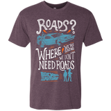 T-Shirts Vintage Purple / S Back to the Future Men's Triblend T-Shirt