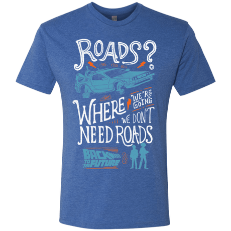 T-Shirts Vintage Royal / S Back to the Future Men's Triblend T-Shirt
