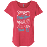 T-Shirts Vintage Red / X-Small Back to the Future Triblend Dolman Sleeve