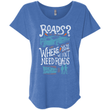 T-Shirts Vintage Royal / X-Small Back to the Future Triblend Dolman Sleeve