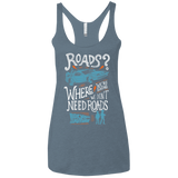 T-Shirts Indigo / X-Small Back to the Future Women's Triblend Racerback Tank