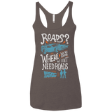 T-Shirts Macchiato / X-Small Back to the Future Women's Triblend Racerback Tank
