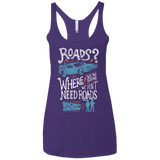 T-Shirts Purple Rush / X-Small Back to the Future Women's Triblend Racerback Tank
