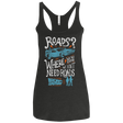 T-Shirts Vintage Black / X-Small Back to the Future Women's Triblend Racerback Tank