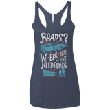 T-Shirts Vintage Navy / X-Small Back to the Future Women's Triblend Racerback Tank